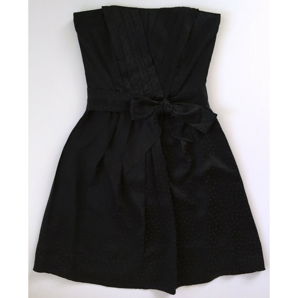 WHITE HOUSE BLACK MARKET Silk Strapless Dress Sz 0